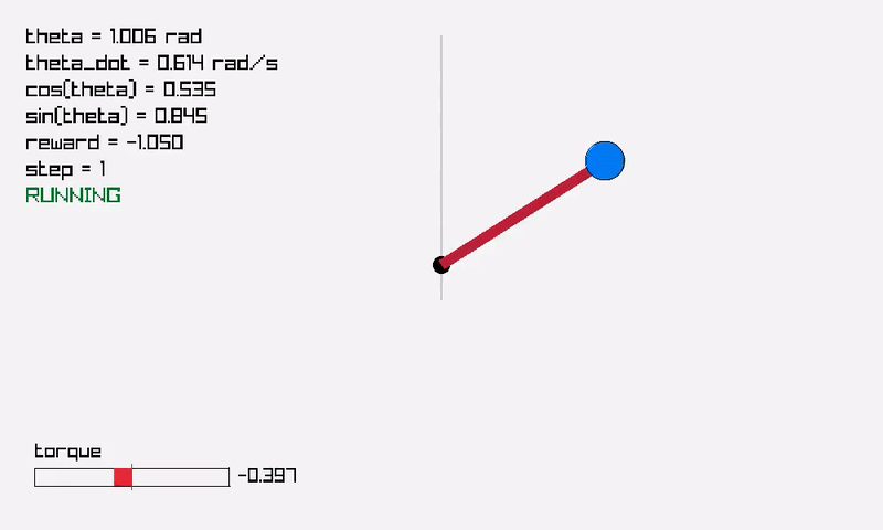 DDPG Pendulum Demo
